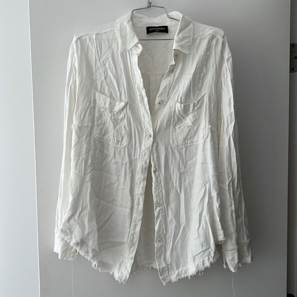 Button down linen shirt